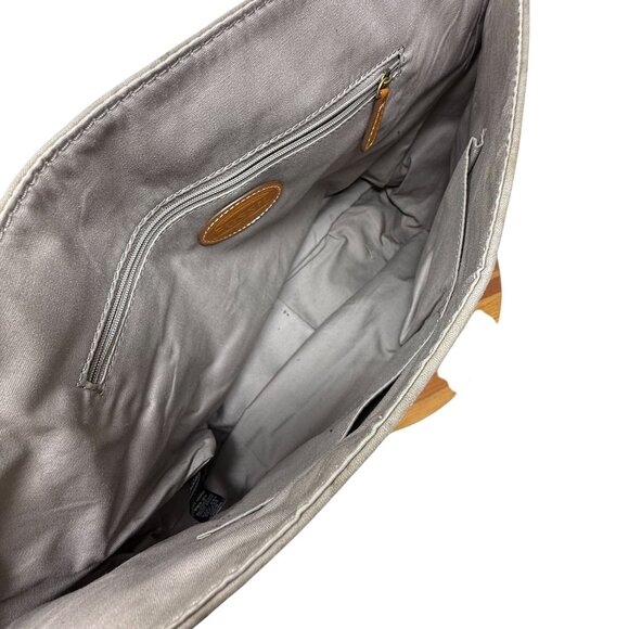 Fossil Key Per Coated Canvas Messenger Bag Floral Print 70s Flower Power Groovy - Picture 9 of 11